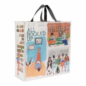 Blue Q All Booked Up Reusable Laminated Shopper Tote
New With Tags